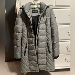 Guess silver winter parka